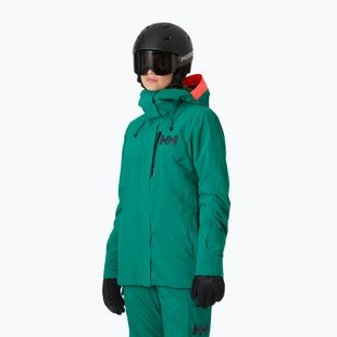 Kurtka narciarska damska Helly Hansen Powshot emerald