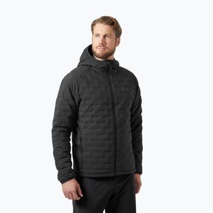 Kurtka hybrydowa męska Helly Hansen HP Hybrid Stretch Hooded Insulator ebony