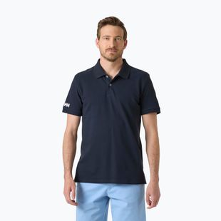 Koszulka polo męska Helly Hansen Crew Polo Pique navy