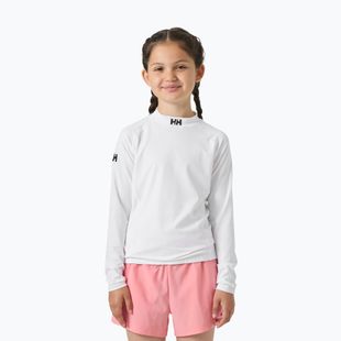 Longsleeve do pływania dziecięcy Helly Hansen Waterwear Rashguard Jr white