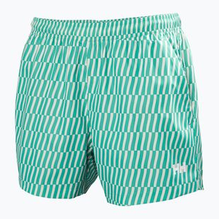 Spodenki żeglarskie męskie Helly Hansen Newport Trunk 4.5" dark mint offset stripe ao