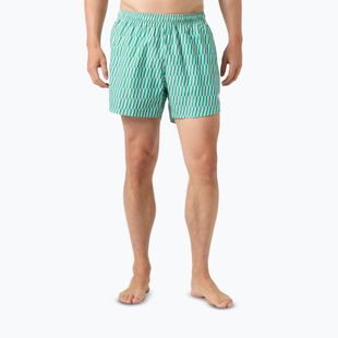 Spodenki żeglarskie męskie Helly Hansen Newport Trunk 4.5" dark mint offset stripe ao