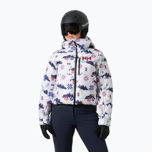 Kurtka narciarska damska Helly Hansen Kvitfjell Race Short Puffy white crescendo