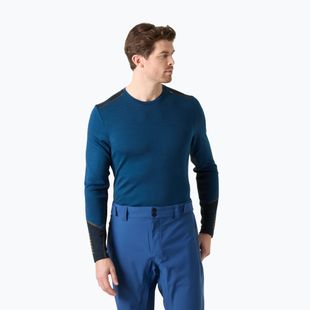 Bluza termoaktywna męska Helly Hansen Lifa Merino Midweight Crew dark blue