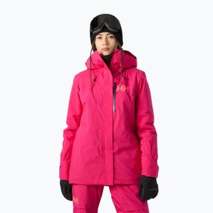 Kurtka narciarska damska Helly Hansen Powshot cranberry