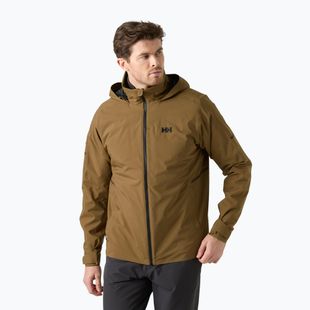 Kurtka żeglarska męska Helly Hansen HP Racing Lifaloft Hood sepia