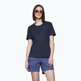 Koszulka damska NORRONA Cotton Viking indigo night/sky captain