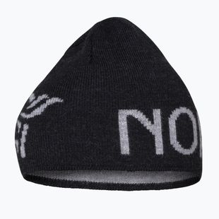 Czapka zimowa NORRONA MerinoUll Logo Beanie caviar melange