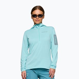 Bluza trekkingowa damska NORRONA Falketind Warm1 Hood aqua haze/trooper