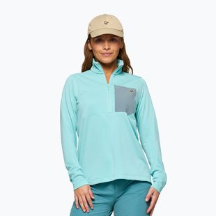 Bluza trekkingowa damska NORRONA Femund Warm1 Zip Neck aqua haze/trooper