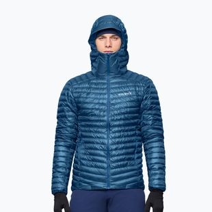Kurtka puchowa męska Norrona Trollveggen Down800 Super Light Hood dark blue