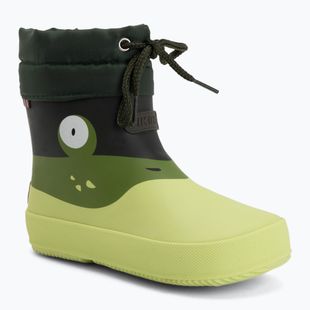 Kalosze dziecięce Viking Alv Barefoot Paw Print light green/green