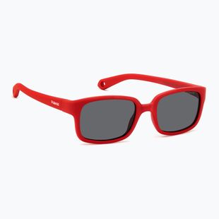 Okulary przeciwsłoneczne dziecięce Polaroid PLD K008/S matte red/grey polarized