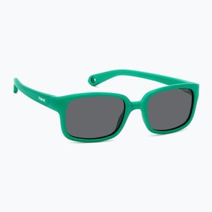 Okulary przeciwsłoneczne dziecięce Polaroid PLD K008/S matte green/grey polarized