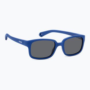 Okulary przeciwsłoneczne dziecięce Polaroid PLD K008/S matte blue/grey polarized