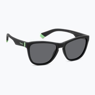 Okulary przeciwsłoneczne dziecięce Polaroid PLD 8056/S matte black/grey polarized