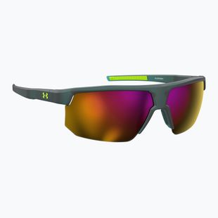 Okulary przeciwsłoneczne męskie Under Armour Driven/G S3 yellow teal/pink mirror