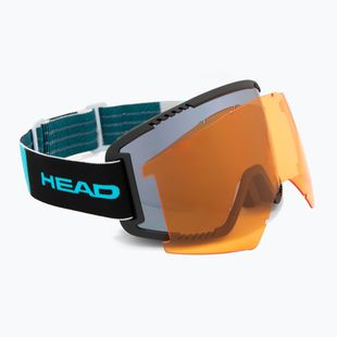 Gogle narciarskie HEAD Contex Pro 5K Race chrome/rd/5k chrome/orange