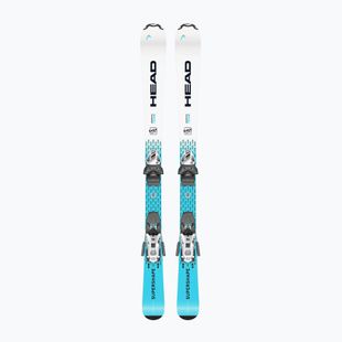 Narty zjazdowe dziecięce HEAD Supershape Team Easy JRS + wiązania Jrs 7.5 GW CA 2025 white/blue