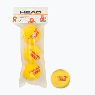 Piłki tenisowe dziecięce HEAD Tip Red Foam 3B 3 szt. yellow/red