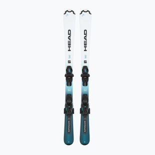 Narty zjazdowe dziecięce HEAD Supershape Team Easy JRS + wiązania Jrs 7.5 GW CA white/blue