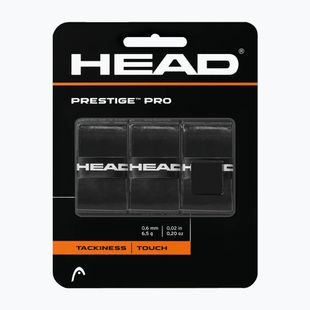 Owijka o rakiet tenisowych HEAD Prestige Pro Overwrap black