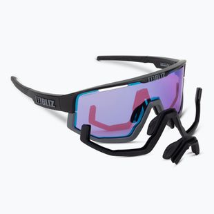 Okulary przeciwsłoneczne Bliz Fusion Nano Optics Nordic Light matt black/ begonia/ violet blue multi