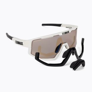 Okulary przeciwsłoneczne Bliz Fusion Nano Optics Photochromic matt white/brown multi