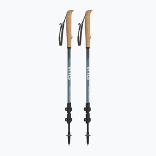 Kije trekkingowe Silva Trekking Poles Carbon Telescopic black