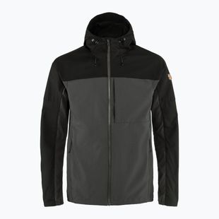 Kurtka przeciwwiatrowa męska Fjällräven Abisko Midsummer dark grey/ black