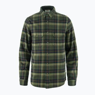 Koszula męska Fjällräven Singi Heavy Flannel black/deep forest