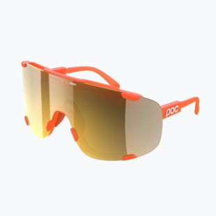 Okulary przeciwsłoneczne POC Devour fl.orange translucent/clarity road/partly sunny gold