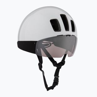 Kask rowerowy POC Procen Air hydrogen white/clarity road violet/clear