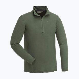 Bluza termoaktywna męska Pinewood Abisko Merino Base Layer Half Zip d.mossgreen