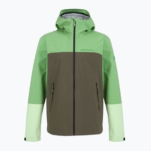 Kurtka przeciwdeszczowa męska Peak Performance Trail Hipe Shell Jacket peppermint/pine needle/green