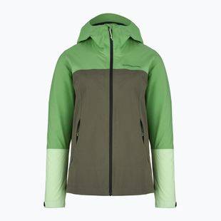 Kurtka przeciwdeszczowa damska Peak Performance Trail Hipe Shell Jacket peppermint/pine needle/vivid