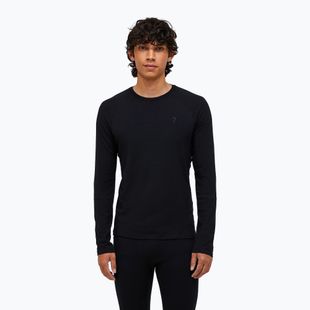 Longsleeve termoaktywny męski Peak Performance Magic Crew Wool-Blend Baselayer black/black