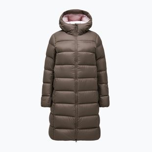 Płaszcz puchowy damski Peak Performance Frost Down Coat terrain tan