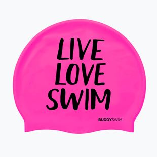 Czepek pływacki BuddySwim LLS Silicone pink