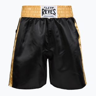 Spodenki bokserskie męskie Cleto Reyes Satin Boxing black/gold