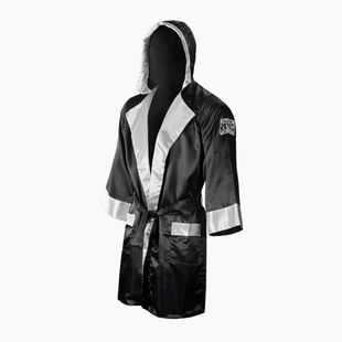 Szlafrok bokserski Cleto Reyes Satin Boxing Hoodie black/white