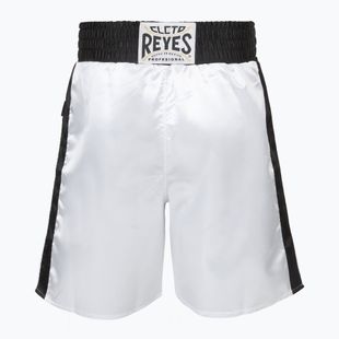Spodenki bokserskie męskie Cleto Reyes Satin Boxing white/black