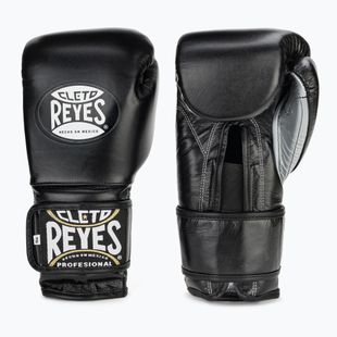 Rękawice bokserskie Cleto Reyes Velcro Sparring black/silver