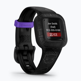 Smartband dziecięcy Garmin Vivofit Jr 3 Marvel Black Panther black