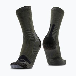 Skarpety X-Socks męskie Hike Expert Silver Crew green/black