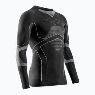 Longsleeve termoaktywny męski X-Bionic Energy Accumulator Light Shirt black/light grey
