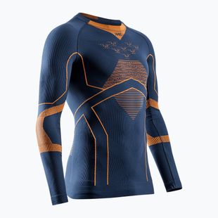 Longsleeve termoaktywny męski X-Bionic Energy Accumulator Light Shirt marine/orange