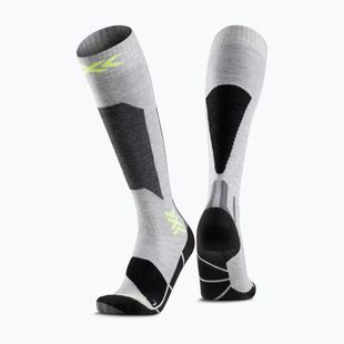 Skarpety narciarskie X-Socks Ski Discover Otc rhino grey/canary