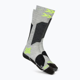 Skarpety narciarskie dziecięce X-Socks Ski Discover Otc rhino grey/canary