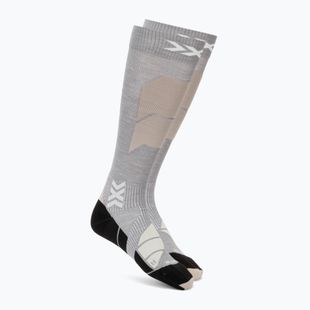 Skarpety narciarskie X-Socks Ski Perform Merino Otc seal grey/light sand
